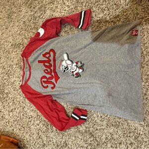 Nike Red and Gray Graphic Tee